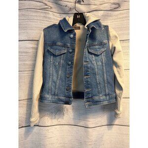DL1961 Girls Hooded Premium Denim Jacket Size S